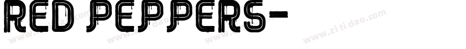 RED Peppers字体转换